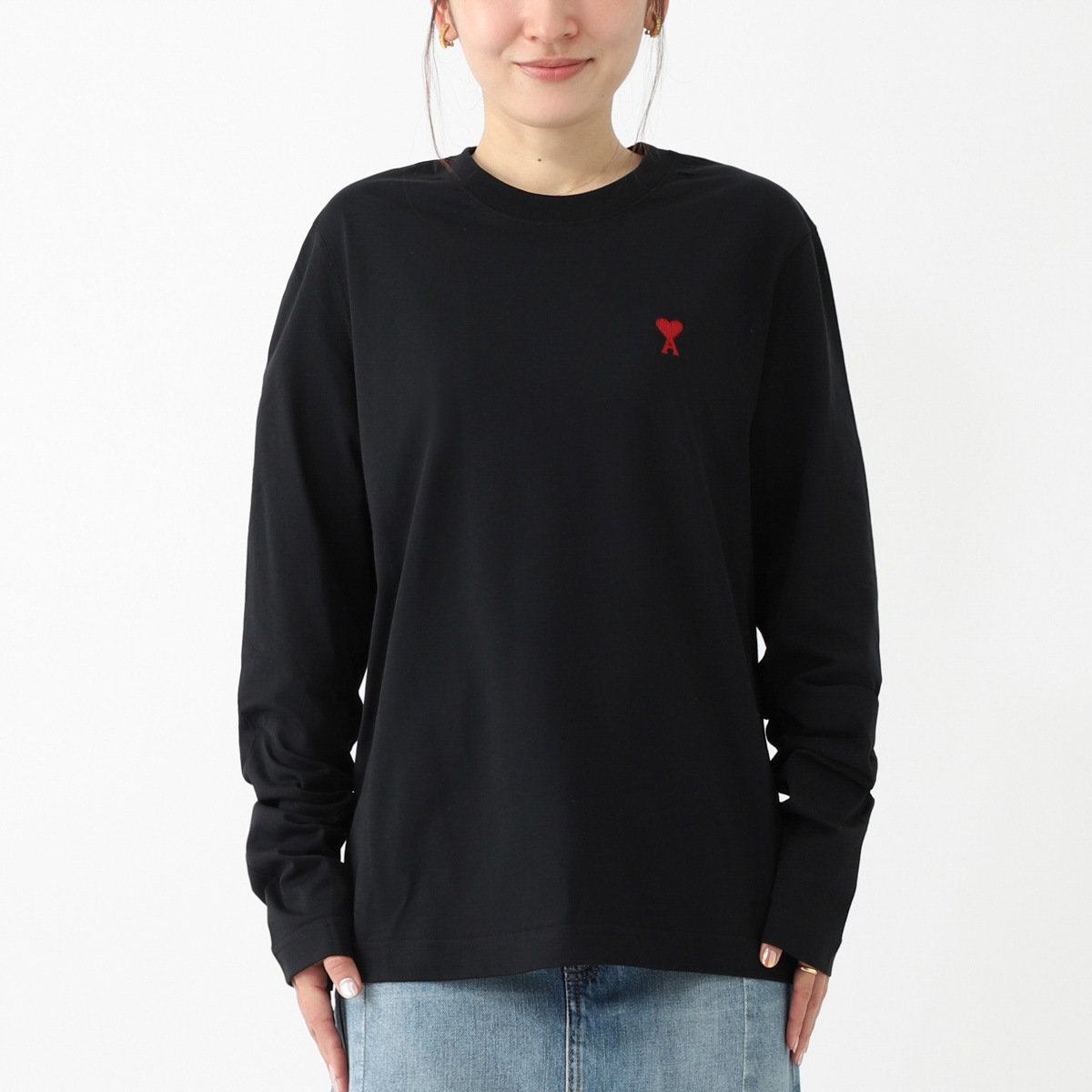 AMI アミ クルーネック 長袖Tシャツ/AMI DE COEUR LONG SLEEVES T-SHIRT
