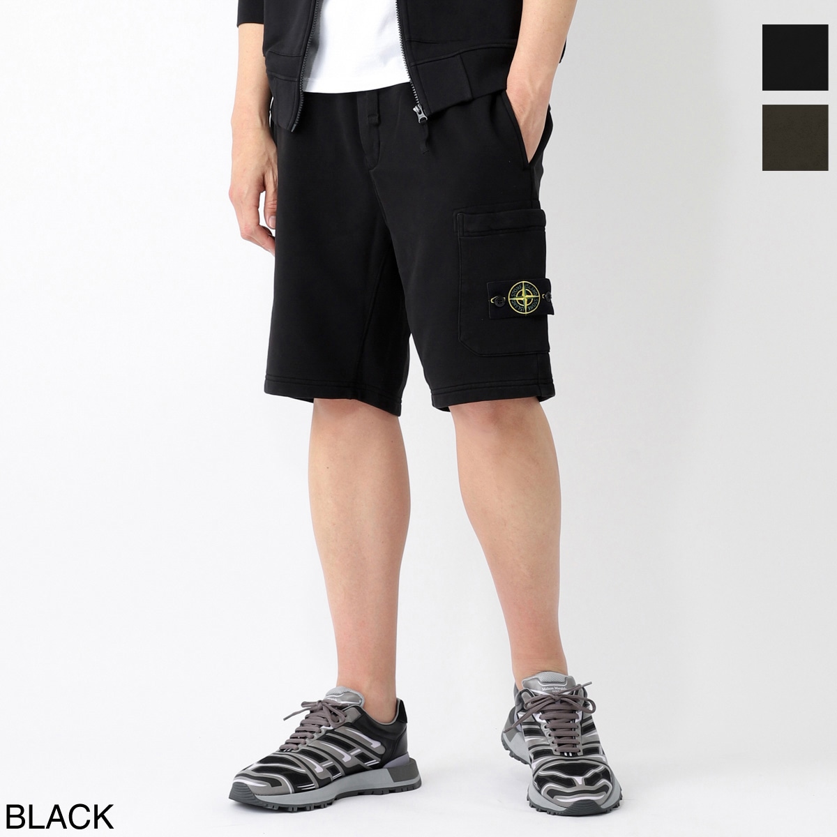 STONE ISLAND ストーンアイランド ハーフパンツ/カーゴバミューダパンツ/6200012 ORGANIC COTTON FLEECE メンズ