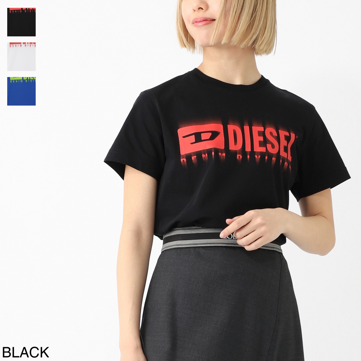 【ネコポス対応(1点まで)】DIESEL ディーゼル クルーネックTシャツ/KIDS キッズ/TDIEGORL6 レディース
