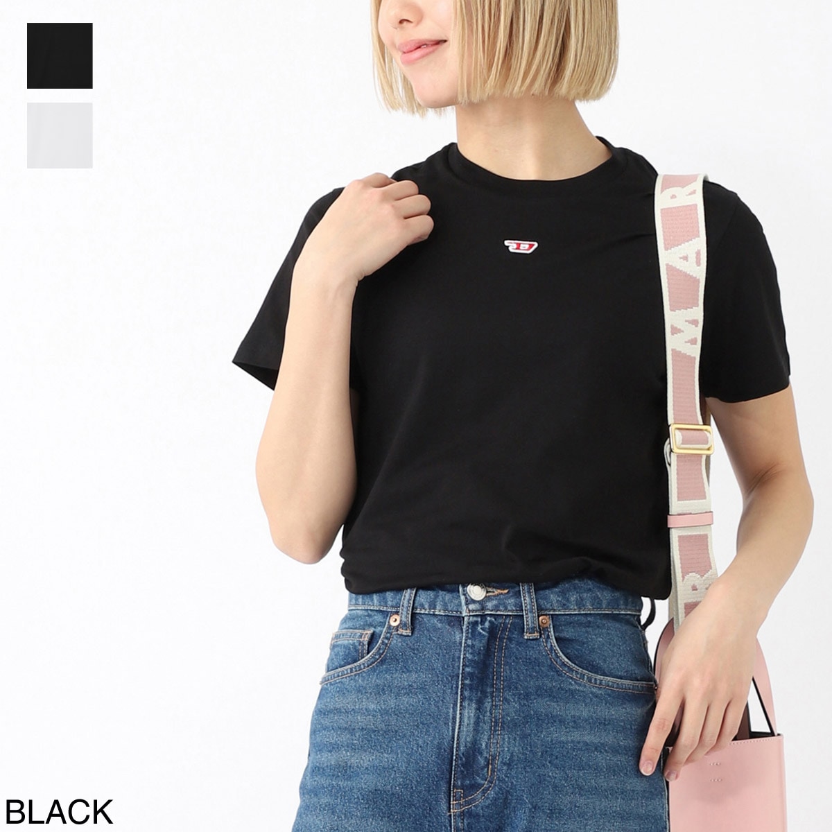 【ネコポス対応(1点まで)】DIESEL ディーゼル クルーネックTシャツ/KIDS キッズ/TDIEGORD レディース