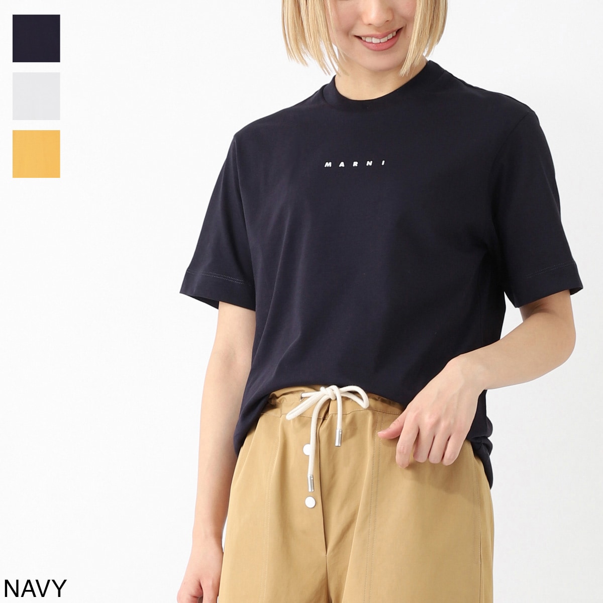 MARNI クルーネックTシャツ m01413-m00rf 楽天市場】マルニ Tシャツ キッズ ミニロゴ 大人もOK レディース