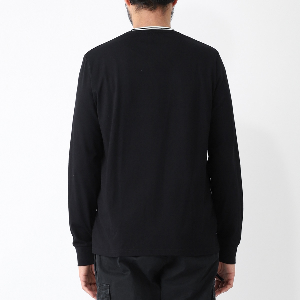 【アウトレット】【ラスト1点】FRED PERRY フレッドペリー クルーネック 長袖Tシャツ/M9602 メンズ