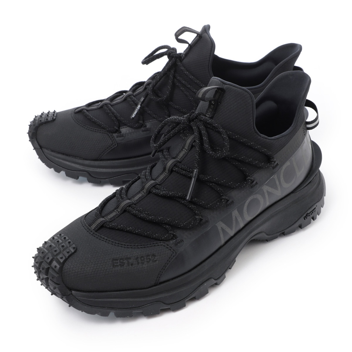 極美品！MONCLER モンクレール 厚底スニーカー シューズ ブラック 41 極美品！MONCLER モンクレール 厚底スニーカー シューズ