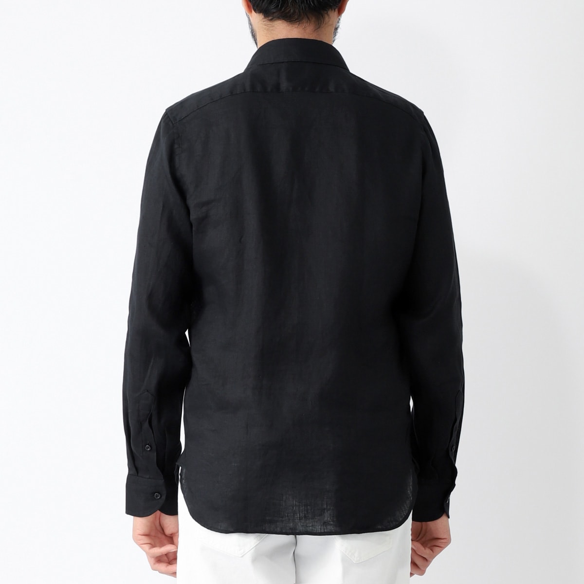 GUY ROVER ギローバー リネンシャツ/ホリゾンタルカラーシャツ/WASH