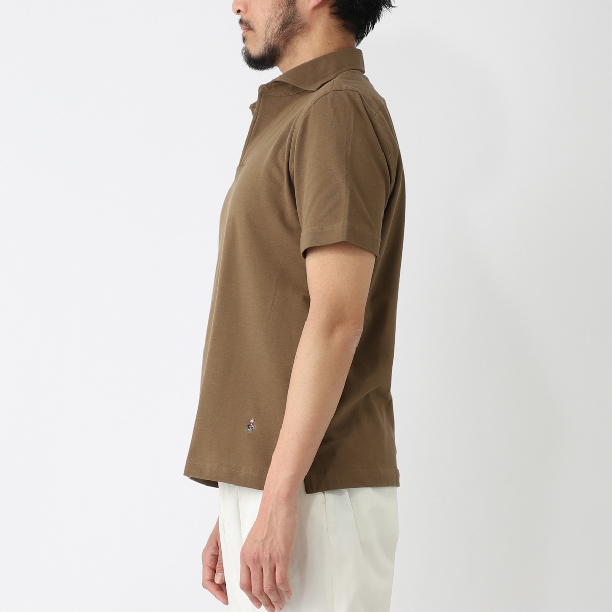 GUY ROVER ギローバー 半袖ポロシャツ/スキッパーポロシャツ/JERSEY メンズ