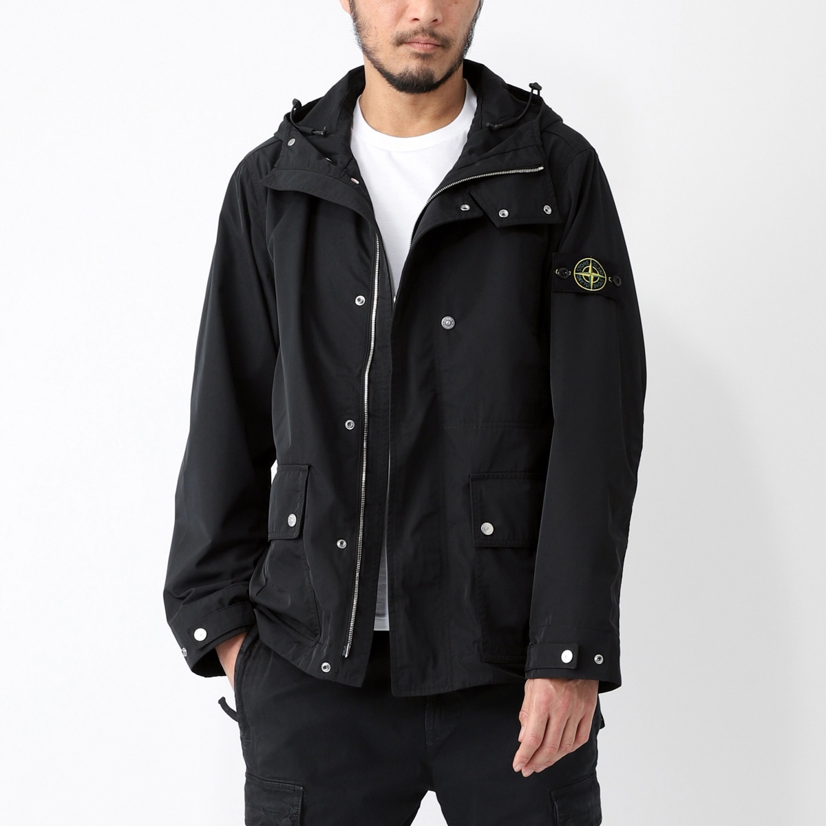STONE ISLAND ストーンアイランド フーデッド ブルゾン/4100006 MICRO