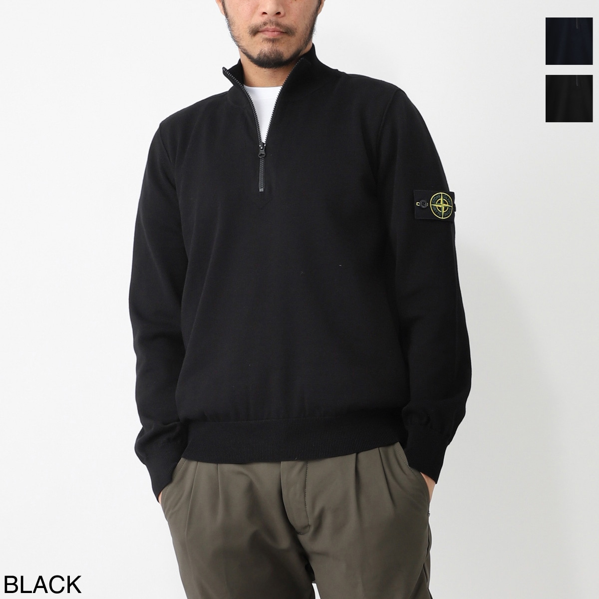 STONE  ストーンアイランド　ハーフジップ　S 楽天市場】ストーンアイランド STONE ISLAND ハーフジップニット