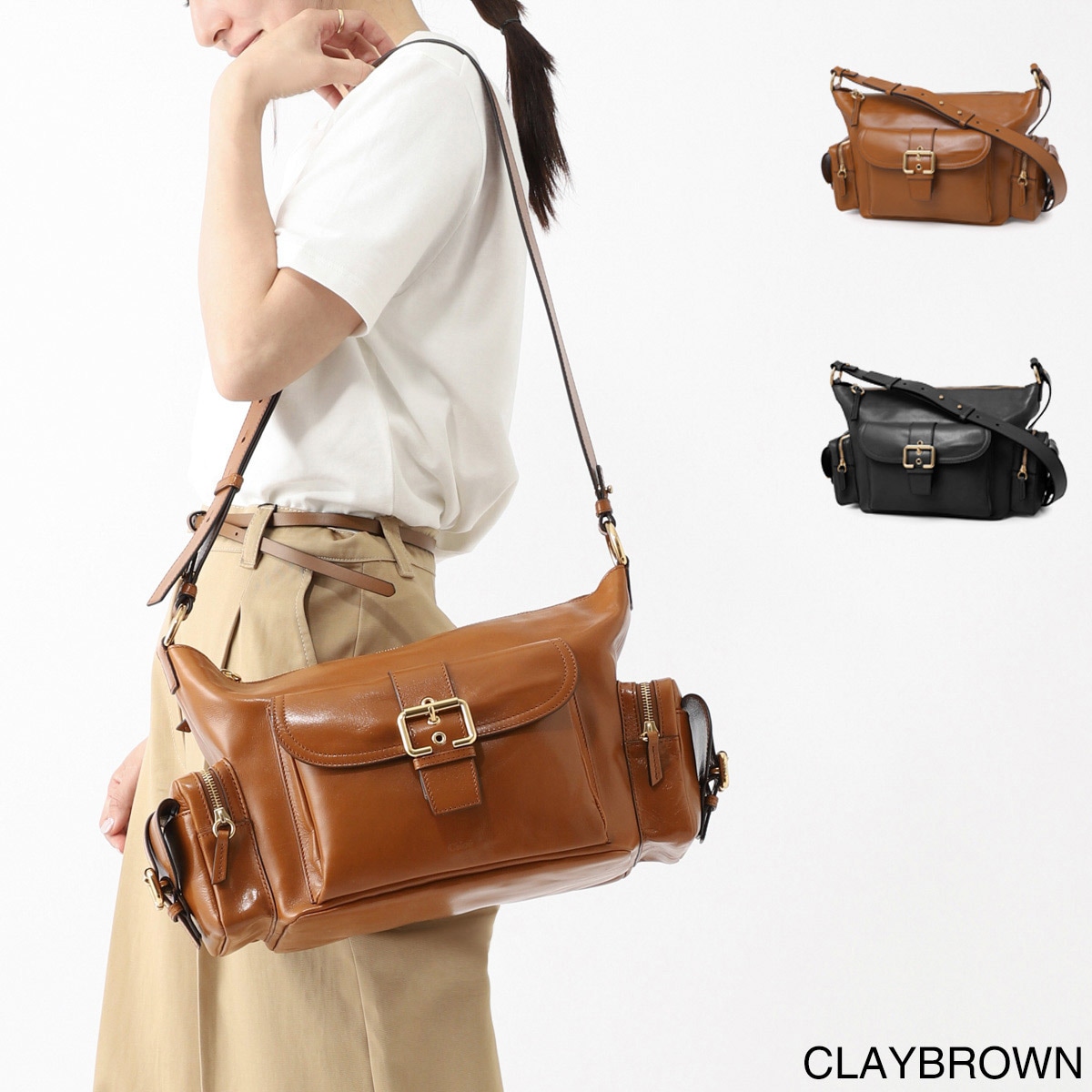 Chloe クロエ ショルダーバッグ 3WAY/ハンドバッグ/CAMERA BAG レディース