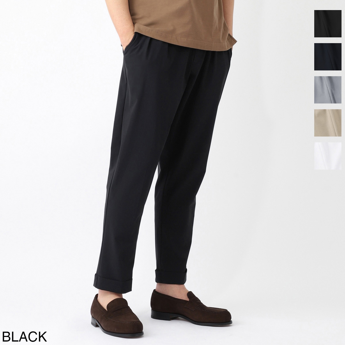 BERWICH ベルウィッチ ツープリーツ スラックス/SCOTCH NYLON BI