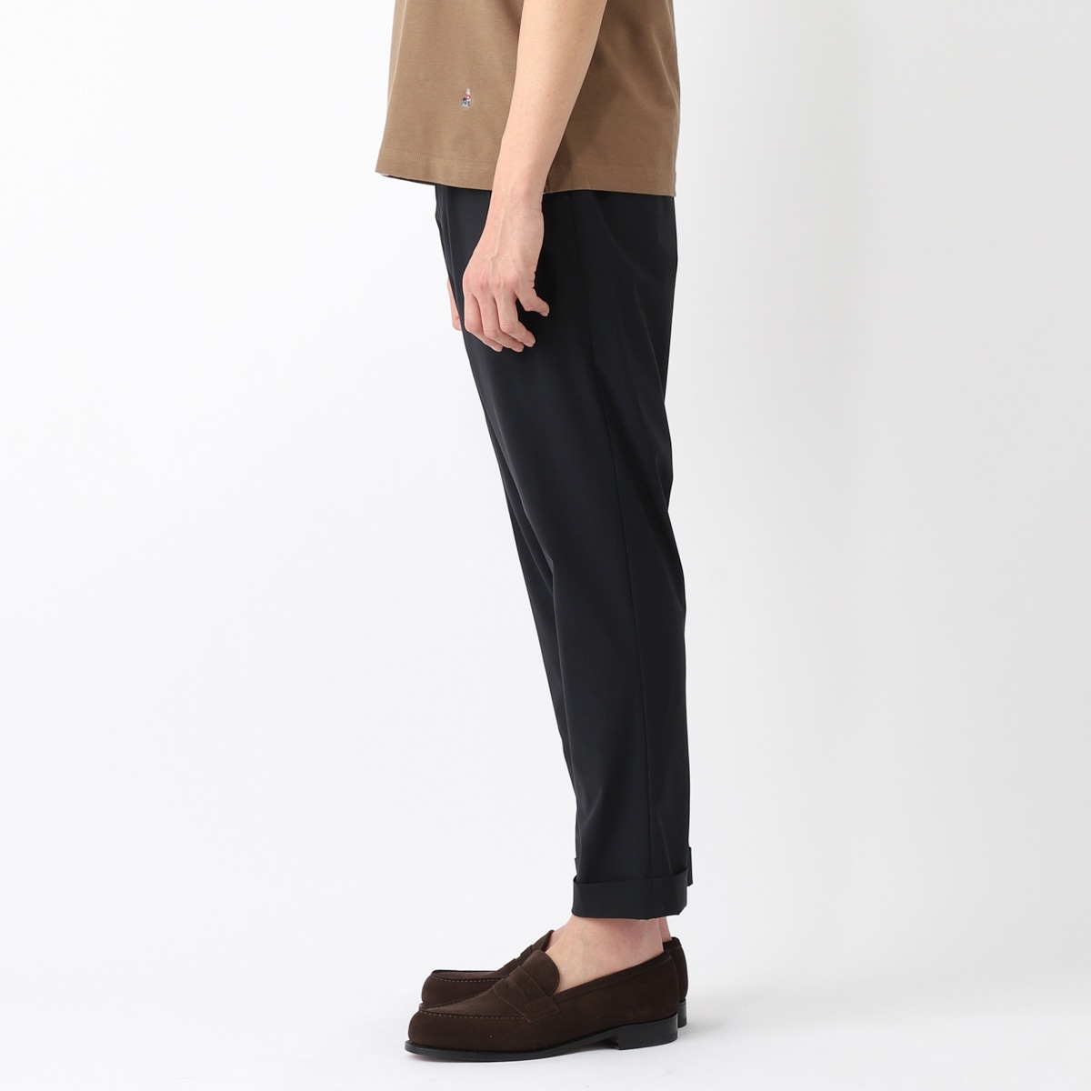 BERWICH ベルウィッチ ツープリーツ スラックス/SCOTCH NYLON BI