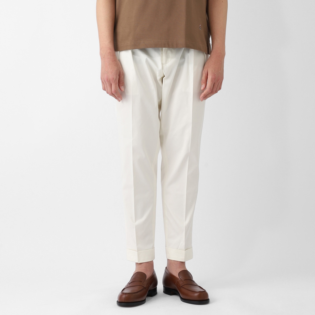 BERWICH ベルウィッチ スコッチ　 コットン2プリーツパンツ 44 BERWICH BERWICH【ベルウィッチ】ツープリーツパンツ SCOTCH CK1790X