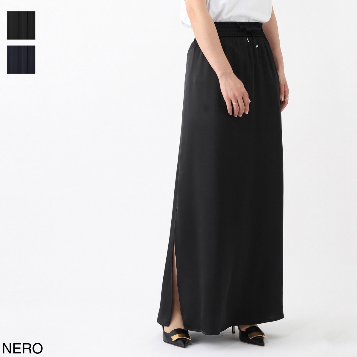 関税負担なし！Herno（ヘルノ) ローライズ フレアミディスカート HERNO(ヘルノ) スカート(レディース) - 海外通販のBUYMA
