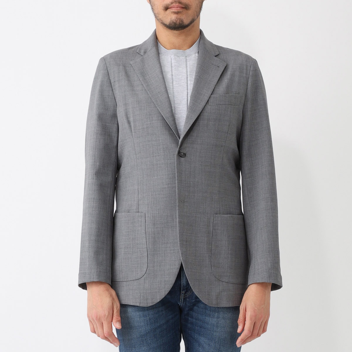 GIAB'S ARCHIVIO ジャブス アルキヴィオ 2つボタン イージージャケット/シングルジャケット/STROZZI/L【大きいサイズあり】 メンズ