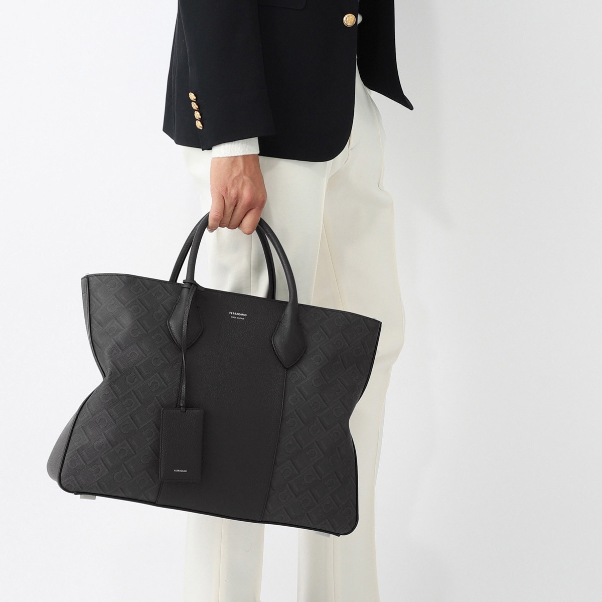 FERRAGAMO フェラガモ トートバッグ 2WAY/ショルダーバッグ メンズ