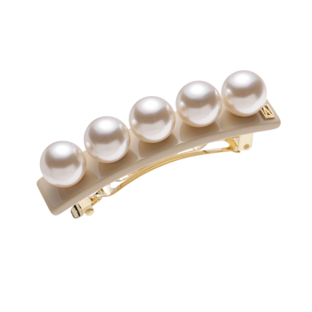 ALEXANDRE DE PARIS アレクサンドルドゥパリ バレッタ/TIMELESS BARRETTE AUTO 6CM PERLEE レディース