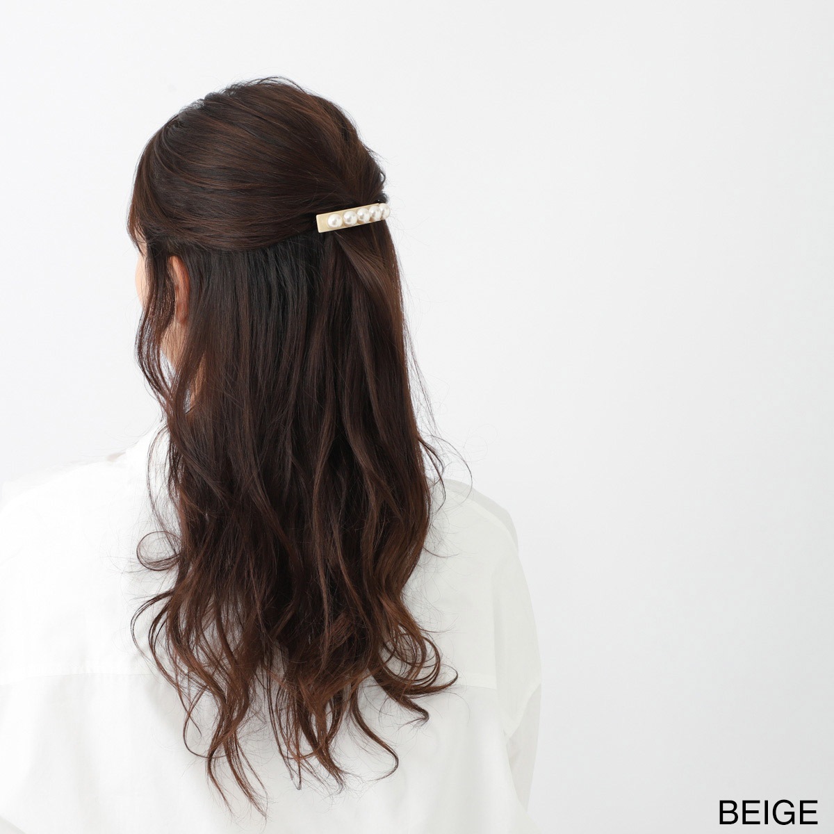 ALEXANDRE DE PARIS アレクサンドルドゥパリ バレッタ/TIMELESS BARRETTE AUTO 6CM PERLEE レディース