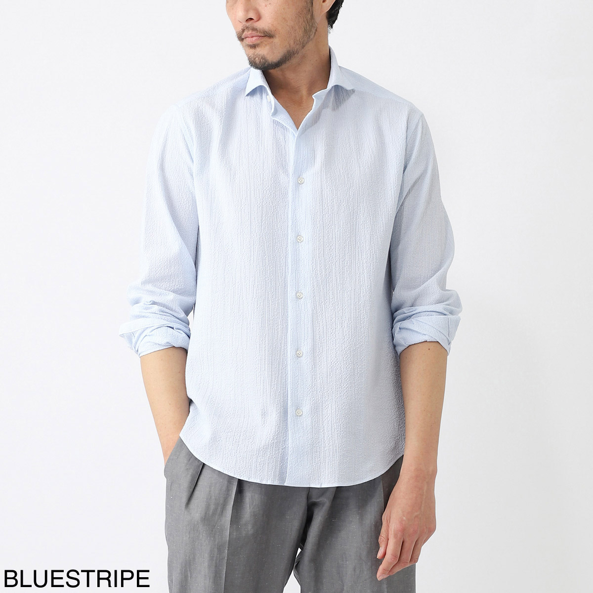 DASE デイス ホリゾンタルカラー シャツ/総柄シャツ メンズ