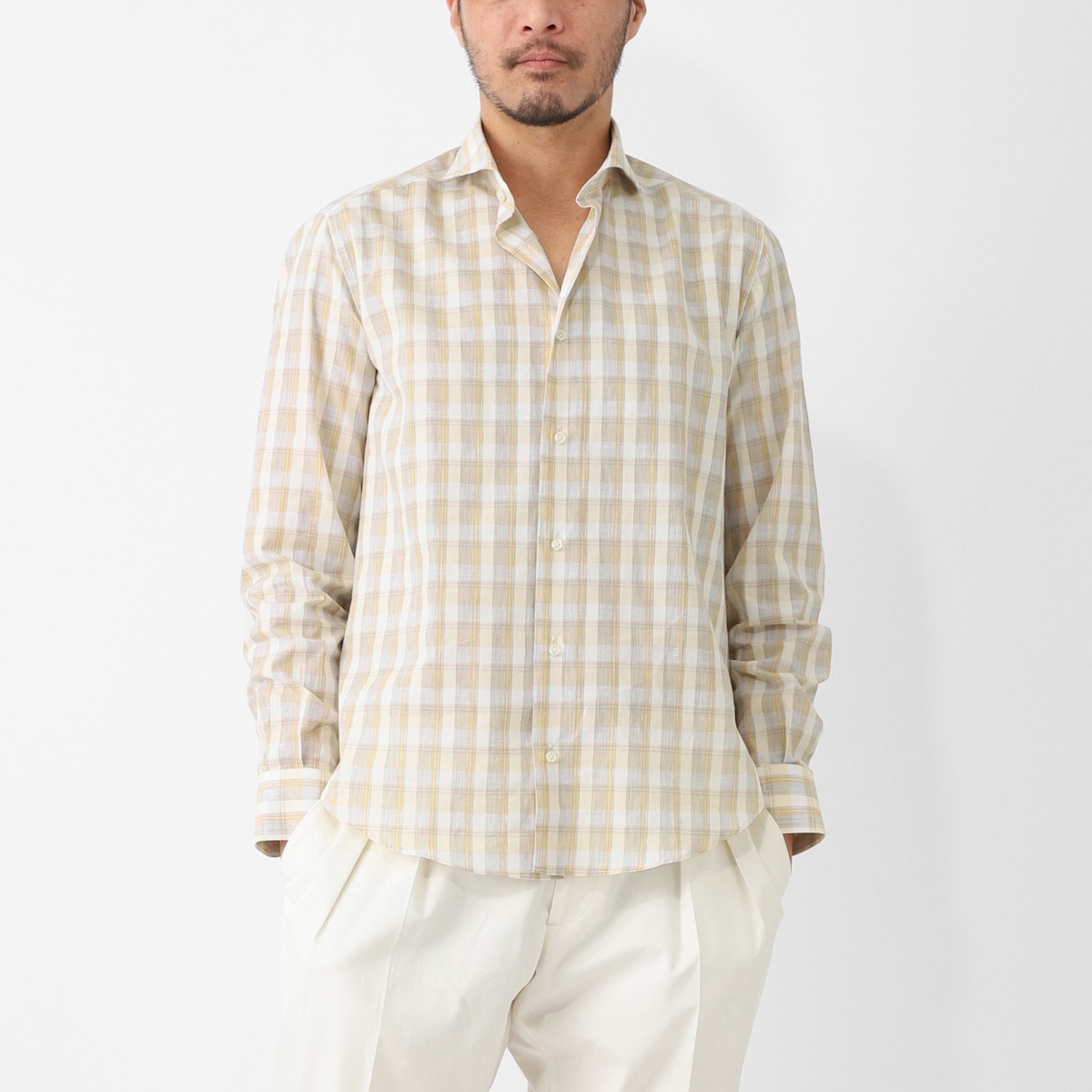 DASE デイス ホリゾンタルカラー シャツ/総柄シャツ メンズ