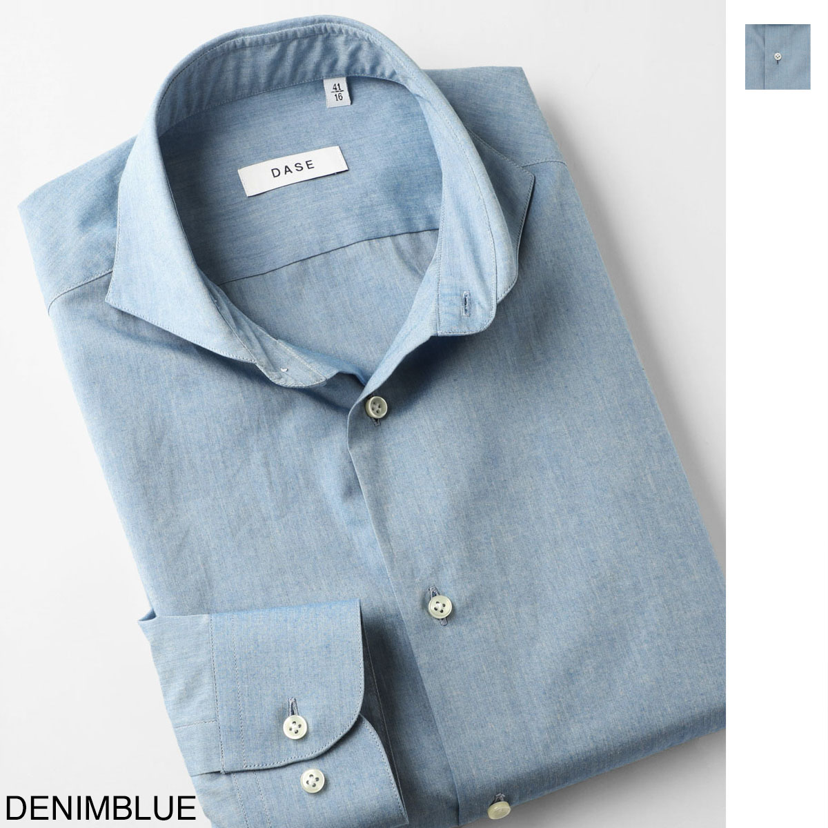 DASE デイス ホリゾンタルカラー シャツ メンズ