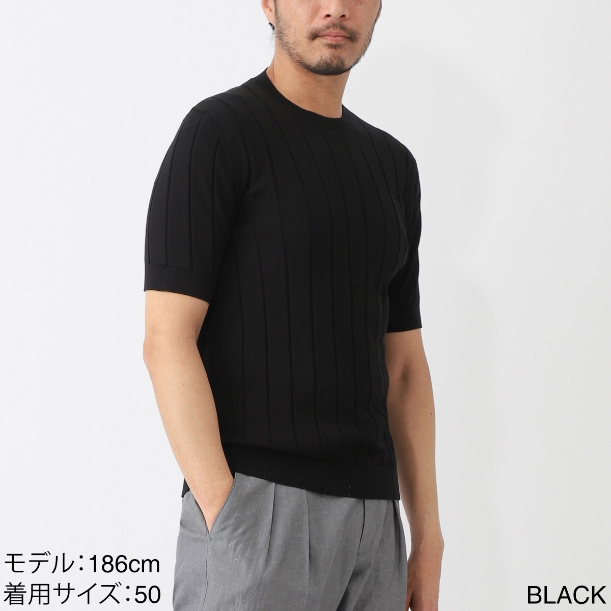 DASE デイズ クルーネック半袖ニット【大きいサイズあり】 メンズ