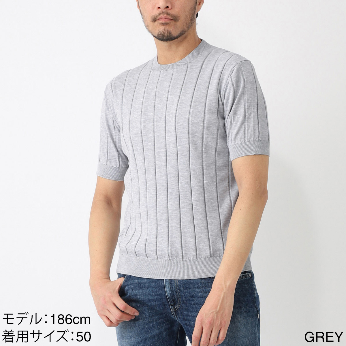 DASE デイズ クルーネック半袖ニット【大きいサイズあり】 メンズ