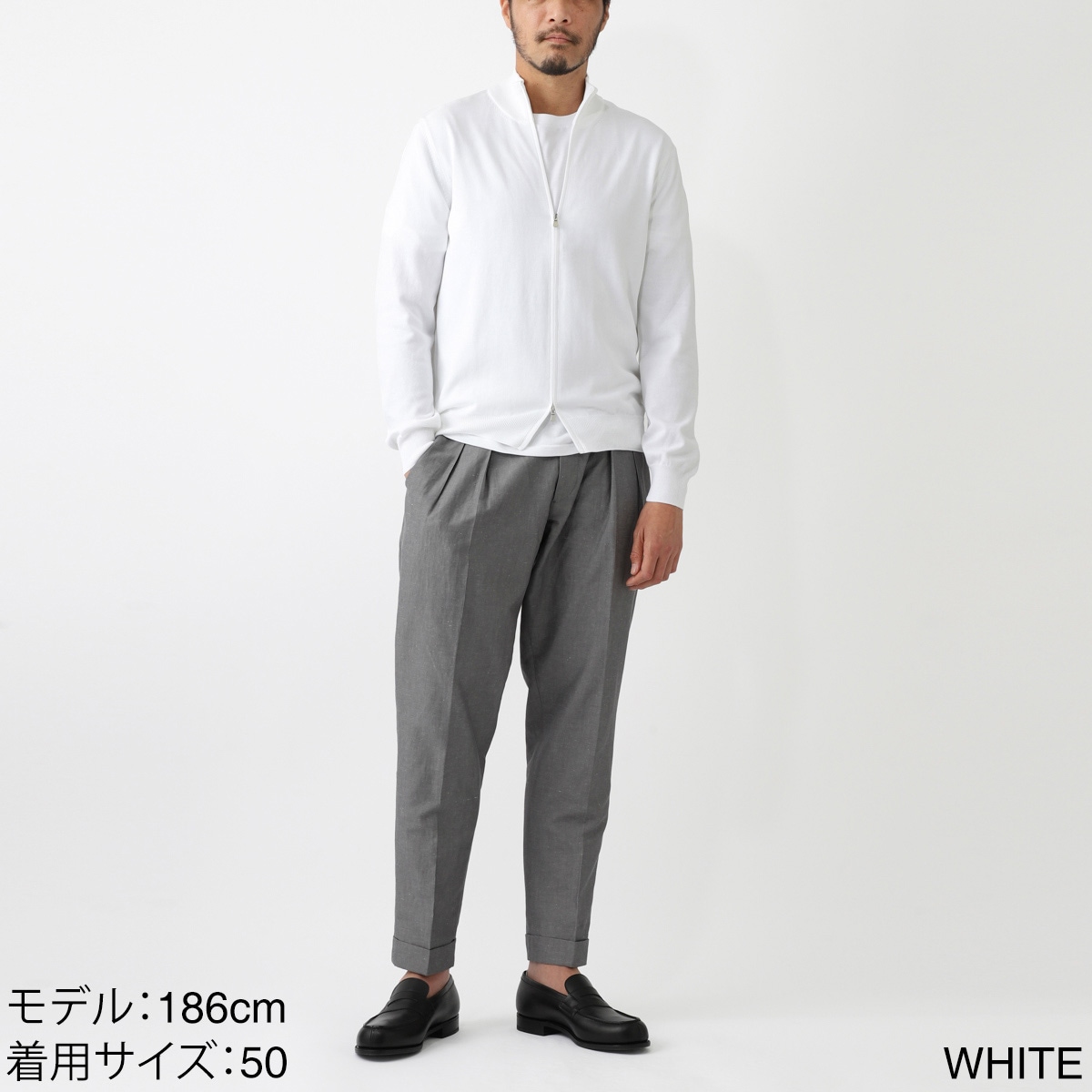 Gran Sasso グランサッソ ジップアップ カーディガン/GIUBBINO 12G