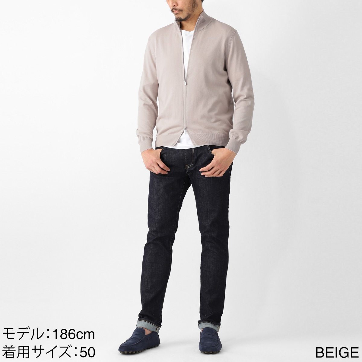 Gran Sasso グランサッソ ジップアップ カーディガン/GIUBBINO 12G