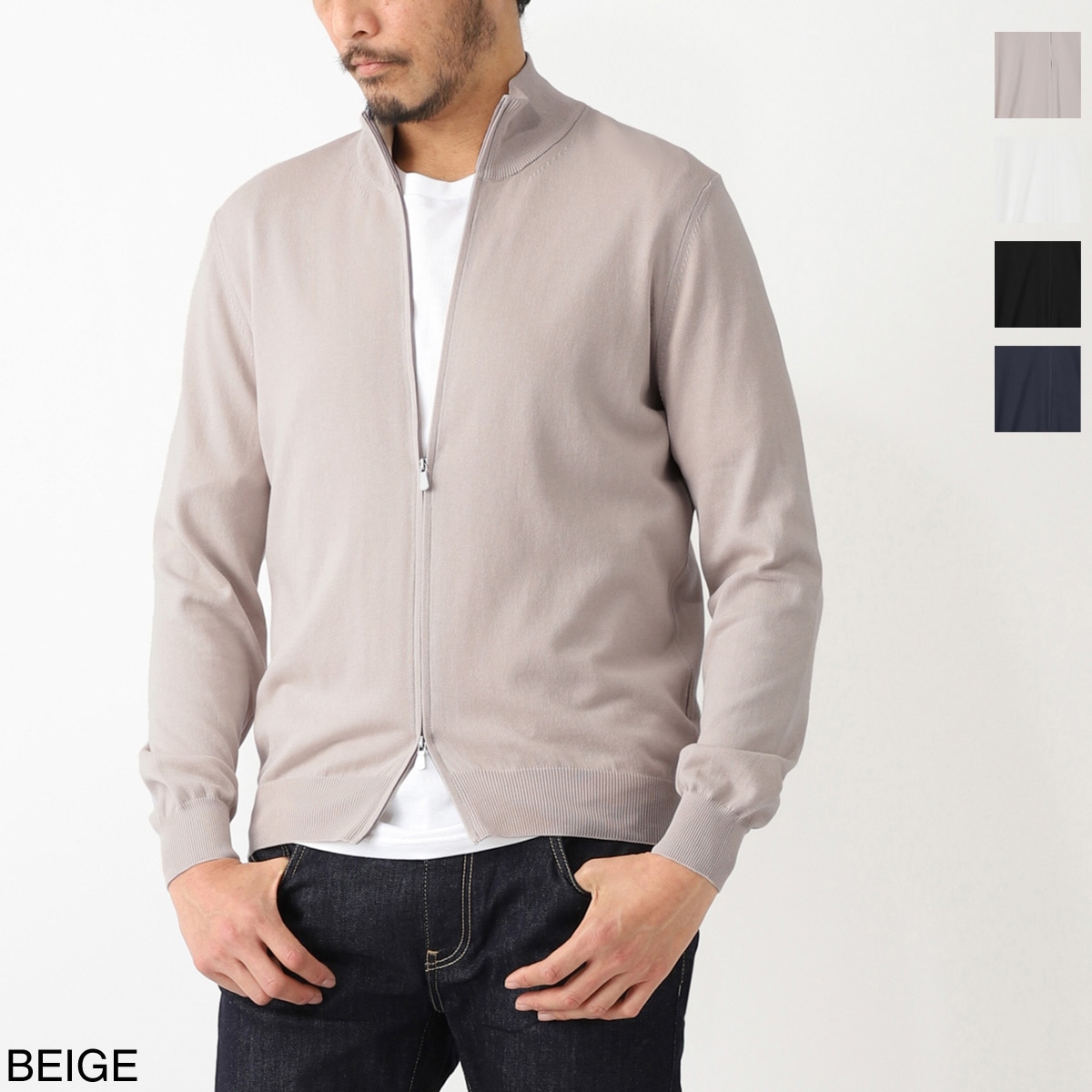 Gran Sasso グランサッソ ジップアップ カーディガン/GIUBBINO 12G