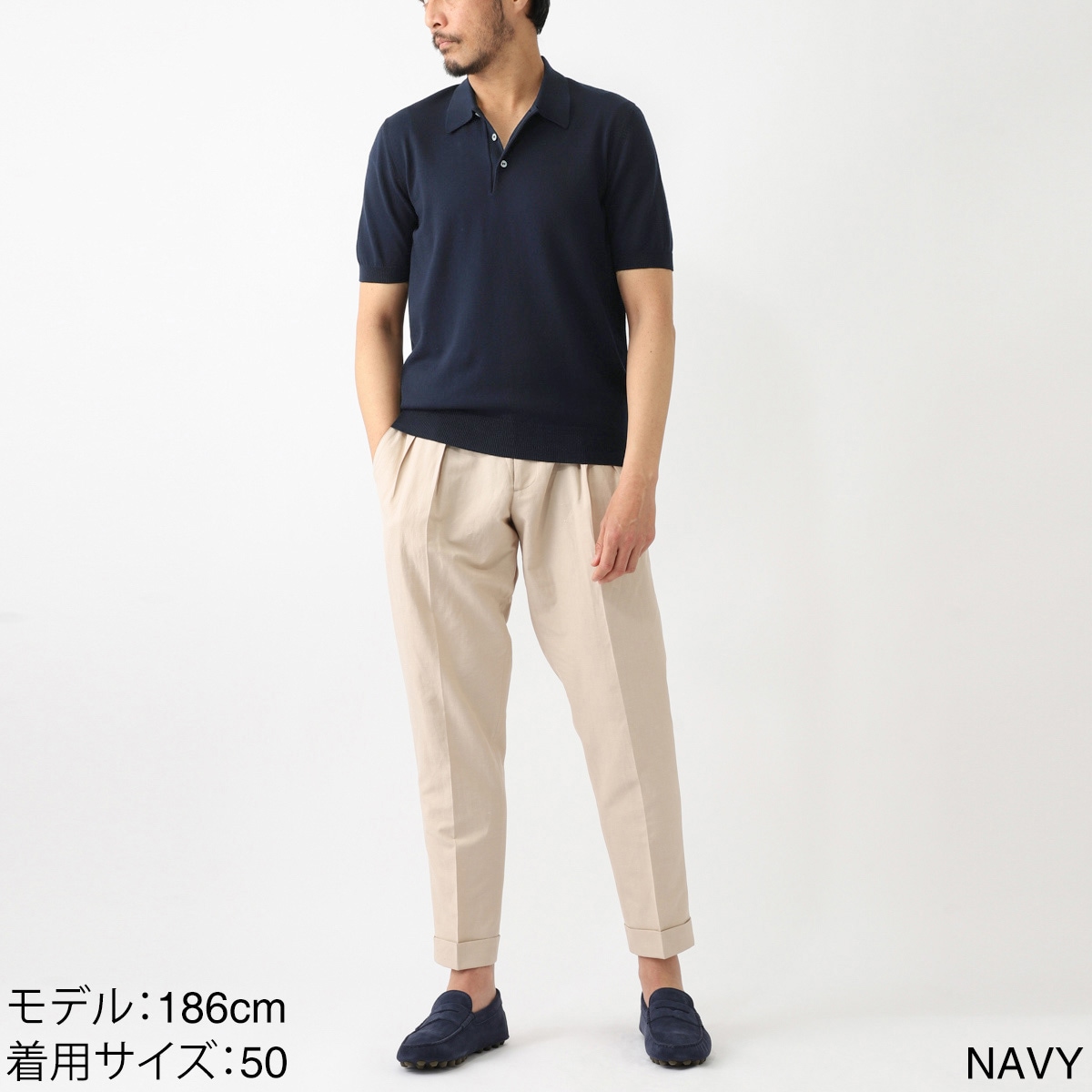 Gran Sasso グランサッソ ニットポロシャツ/TENNIS M/M 12G【大きいサイズあり】 メンズ