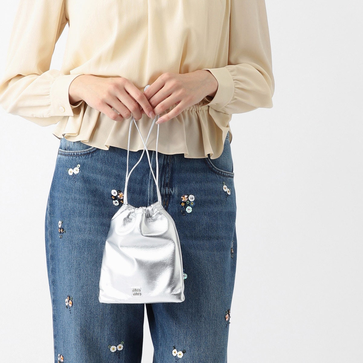 MIU MIU レザー ホーボー トートバッグ - メルカリ
