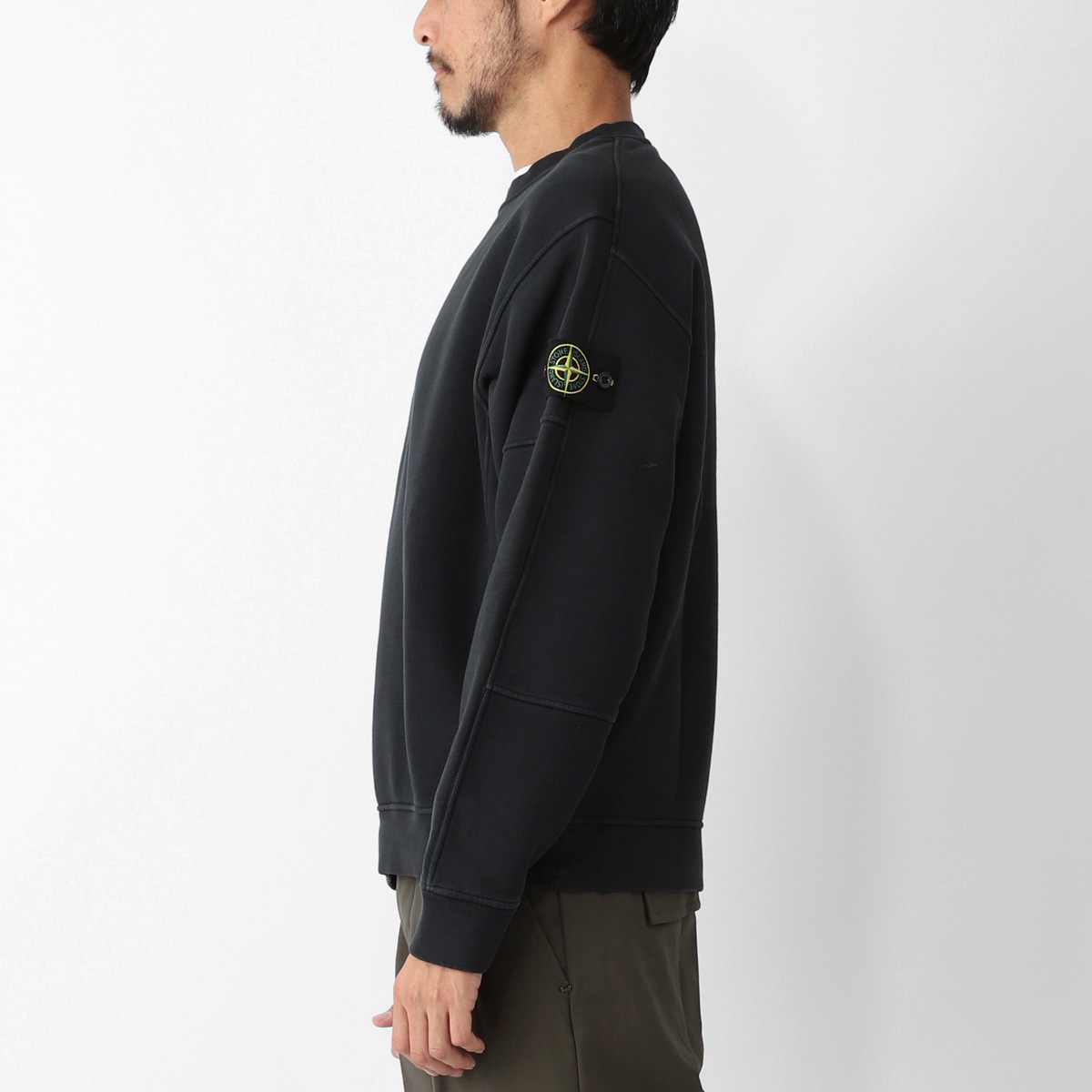 [あす着] ストーンアイランド STONE  スウェットシャツ メンズ 6100032 ORGANIC COTTON DIAGONAL FLEECE 'OLD' EFFECT STONE ISLAND ストーンアイランド スウェットシャツ/6100032 ORGANIC