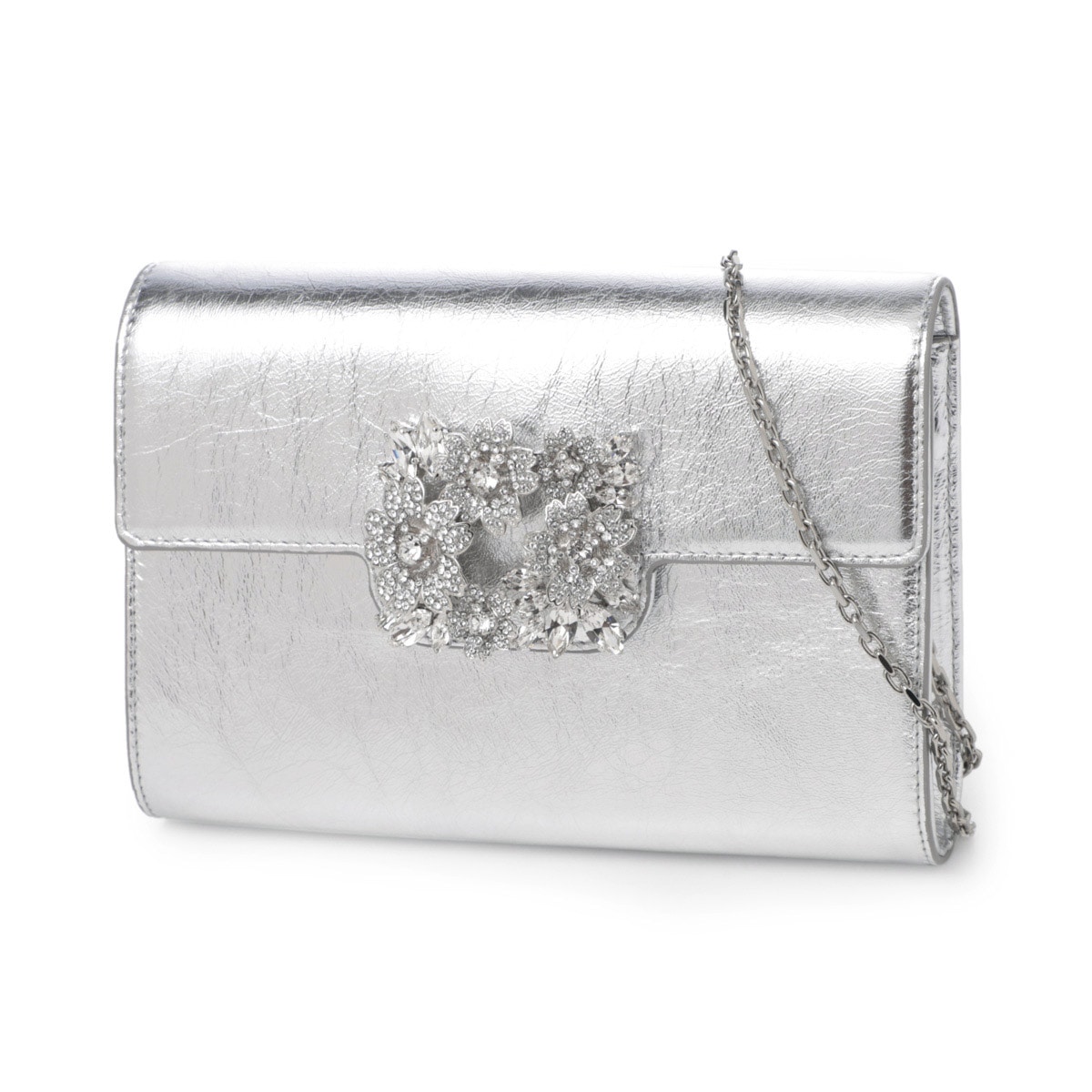 【アウトレット】ROGER VIVIER ロジェヴィヴィエ クラッチバッグ 2WAY/ショルダーバッグ/EFFLORESCENCE MINI CLUTCH IN LEATHER レディース