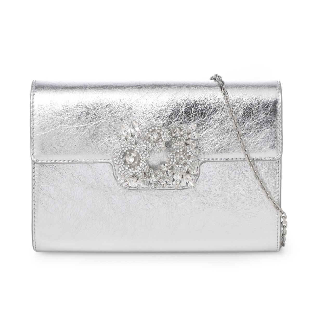 【アウトレット】ROGER VIVIER ロジェヴィヴィエ クラッチバッグ 2WAY/ショルダーバッグ/EFFLORESCENCE MINI CLUTCH IN LEATHER レディース