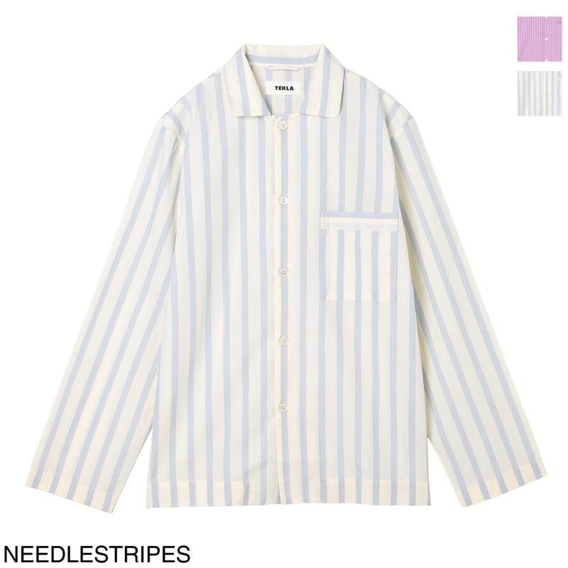 TEKLA テクラ パジャマ シャツ/カジュアルシャツ/POPLIN LONG-SLEEVED SHIRT