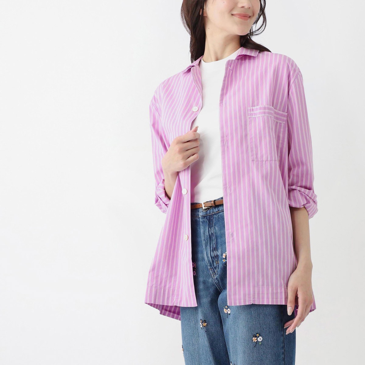 TEKLA テクラ パジャマ シャツ/カジュアルシャツ/POPLIN LONG-SLEEVED SHIRT