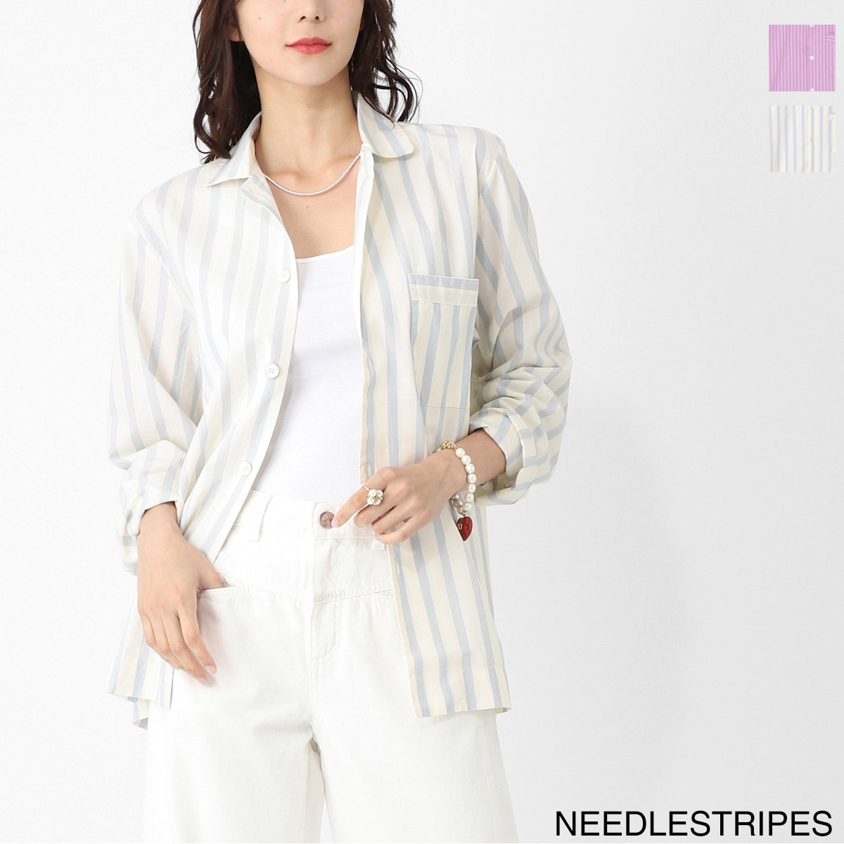 TEKLA テクラ パジャマ シャツ/カジュアルシャツ/POPLIN LONG-SLEEVED
