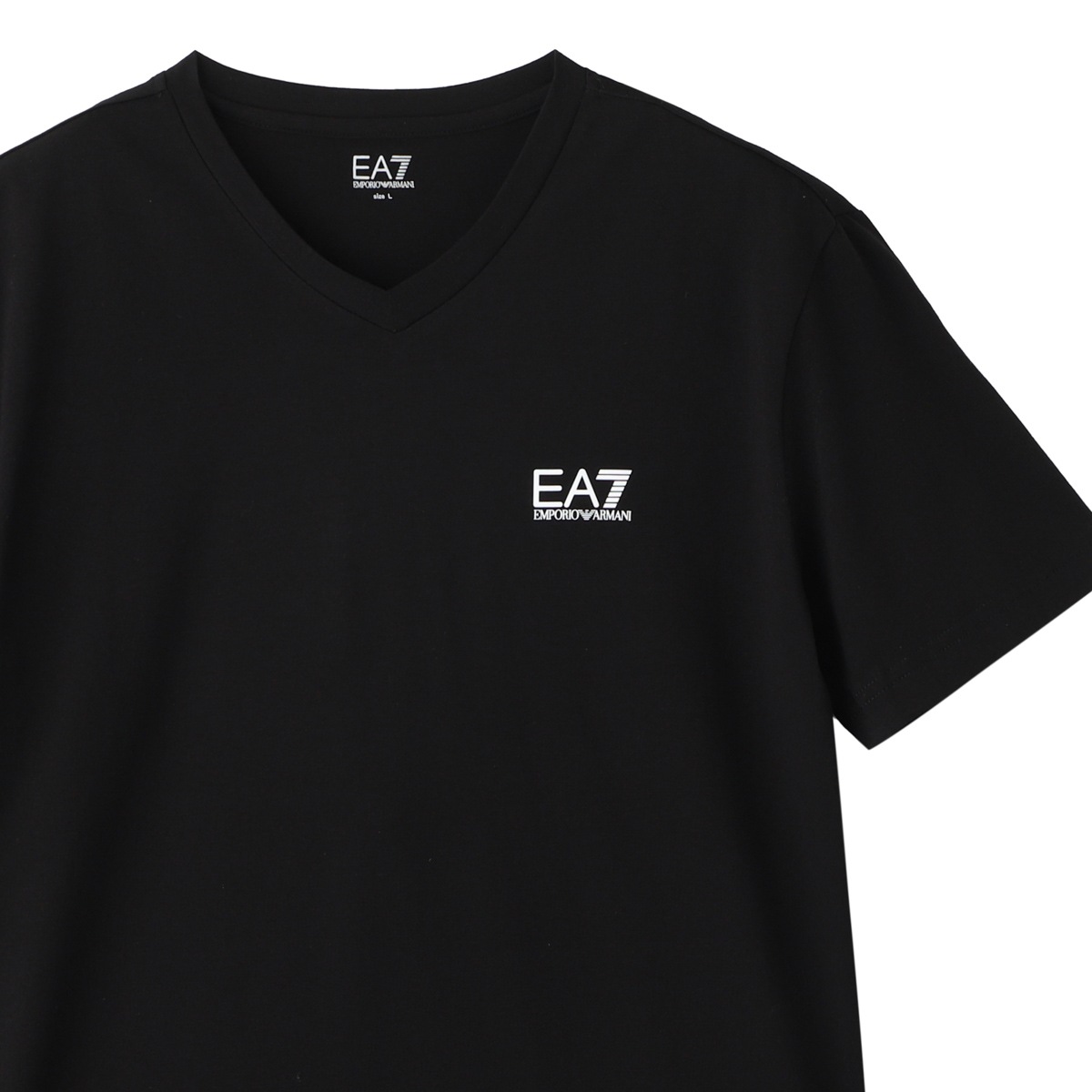 『ネコポス対応(1点まで)』EA7 EMPORIO ARMANI エンポリオアルマーニ Vネック Tシャツ/CORE IDENTITY STRETCH COTTON JERSEY V-NECK T-SHIRT メンズ