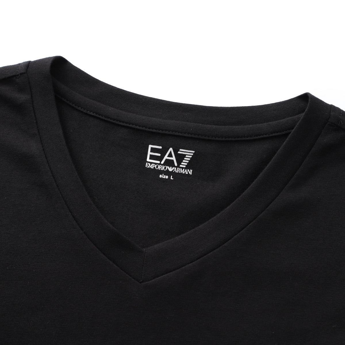 『ネコポス対応(1点まで)』EA7 EMPORIO ARMANI エンポリオアルマーニ Vネック Tシャツ/CORE IDENTITY STRETCH COTTON JERSEY V-NECK T-SHIRT メンズ