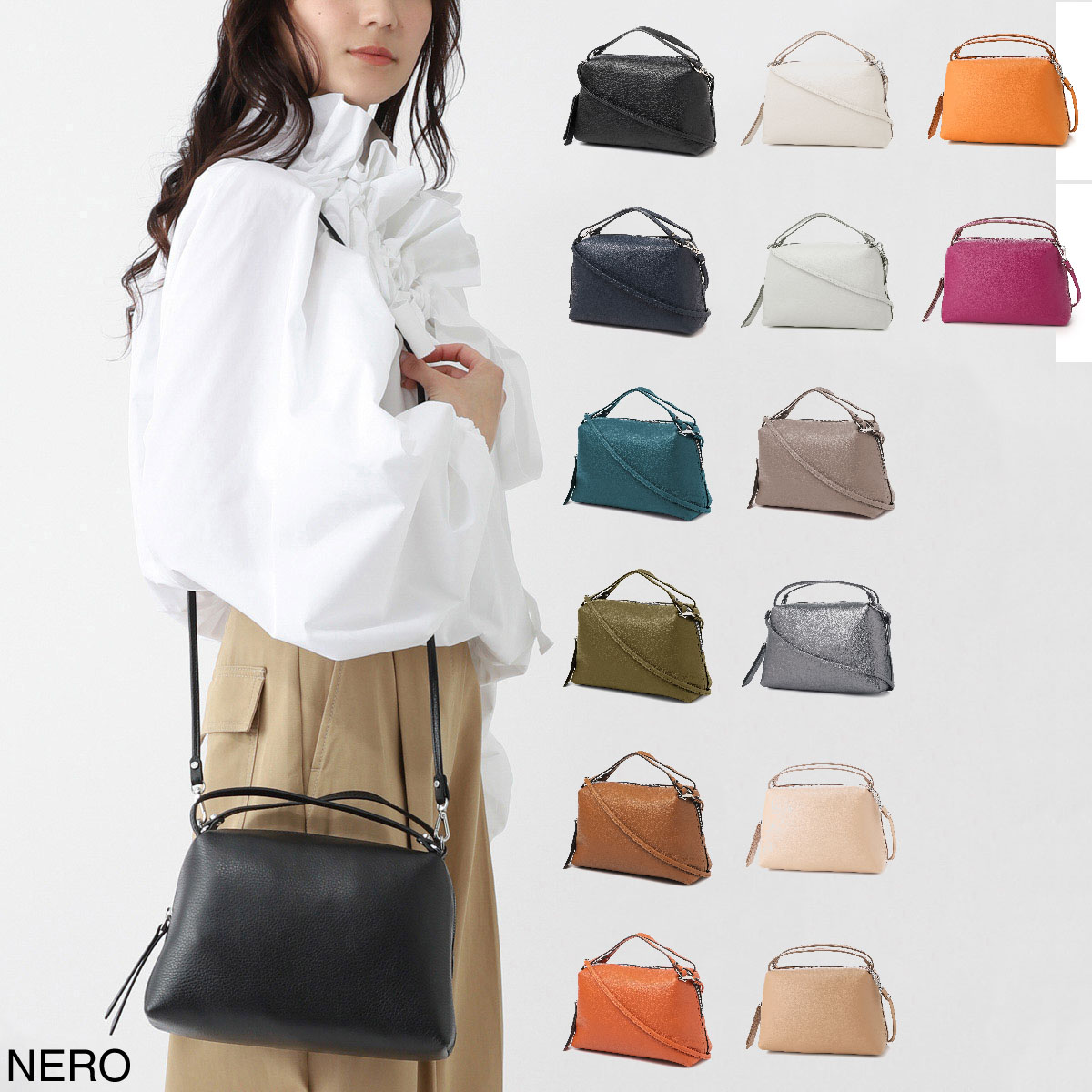 GIANNI CHIARINI ジャンニ キアリーニ ハンドバッグ 2WAY/ショルダーバッグ/ALIFA M アリファ レディース