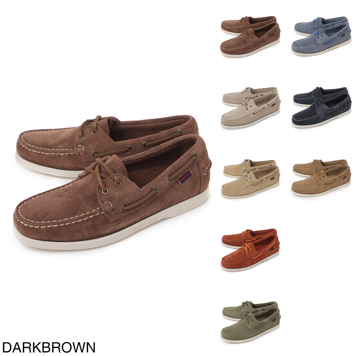 【美品】セバゴSEBAGO デッキシューズ ブルーシボ革 SEBAGO セバゴ デッキシューズ/ボートシューズ/PORTLAND FLESH