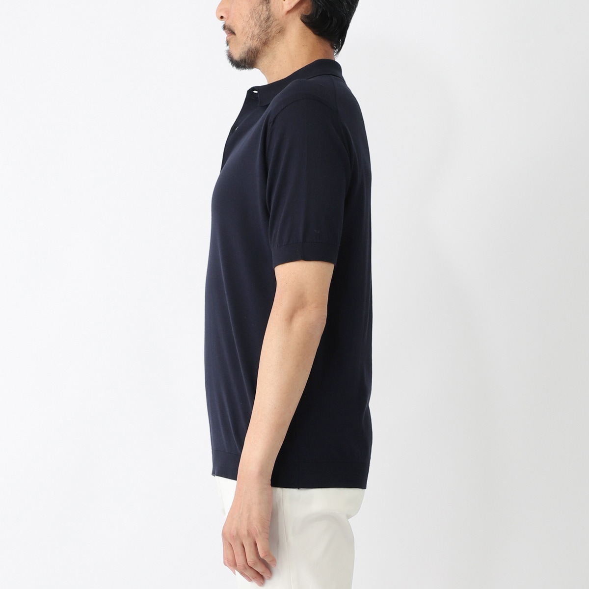 ジョンスメドレー ADRIAN ブラック あえて”な着方もありです JOHN SMEDLEY（ジョンスメドレー） ADRIAN