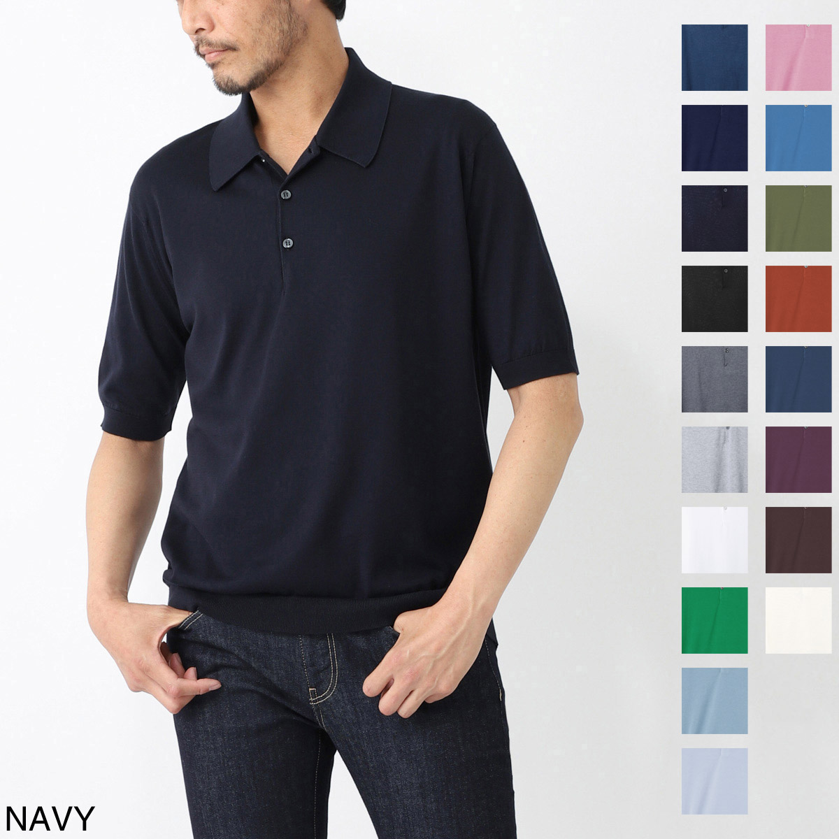 メンズ・ブランド一覧,□ J,JOHN SMEDLEY,トップス,ポロシャツ