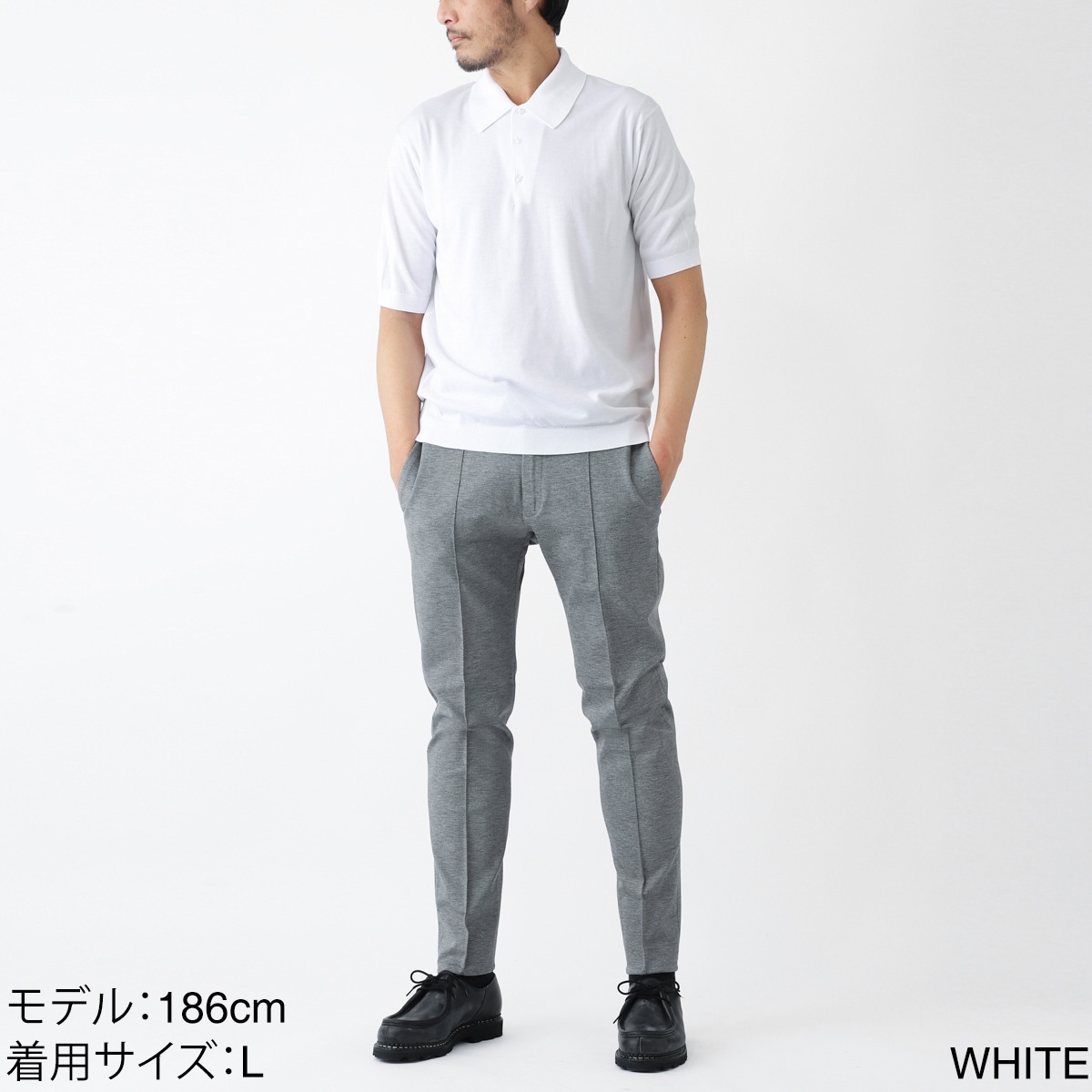 JOHN SMEDLEY ジョンスメドレー ニットポロシャツ/ISIS シー