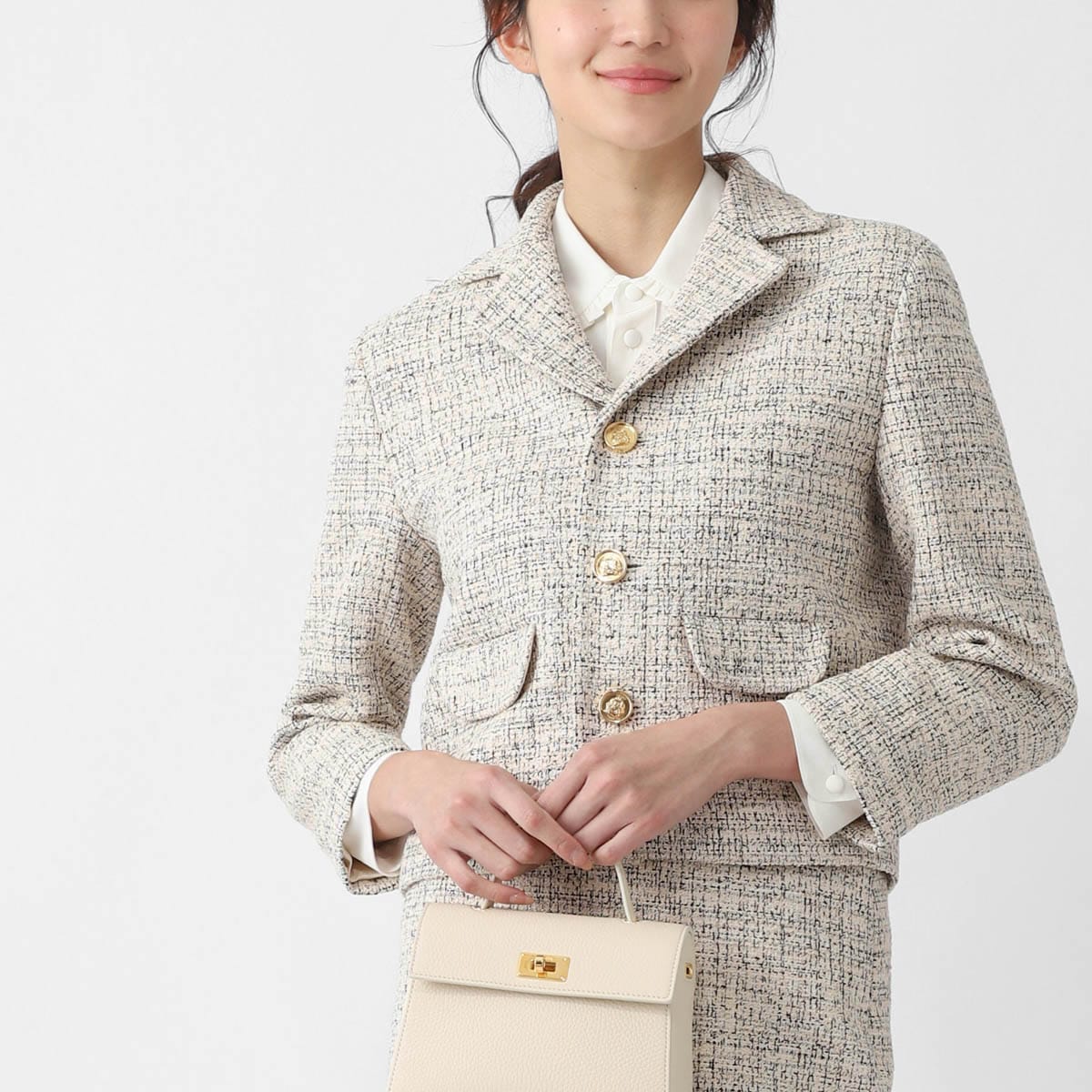 CELINE セリーヌ ツイードジャケット/VESTE GARANCE レディース