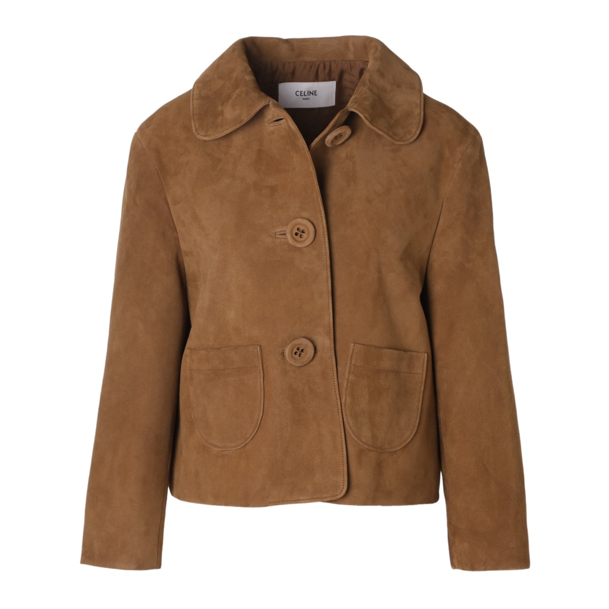 【アウトレット】CELINE セリーヌ レザージャケット/スエードジャケット/VESTE DROITE COL ROND レディース