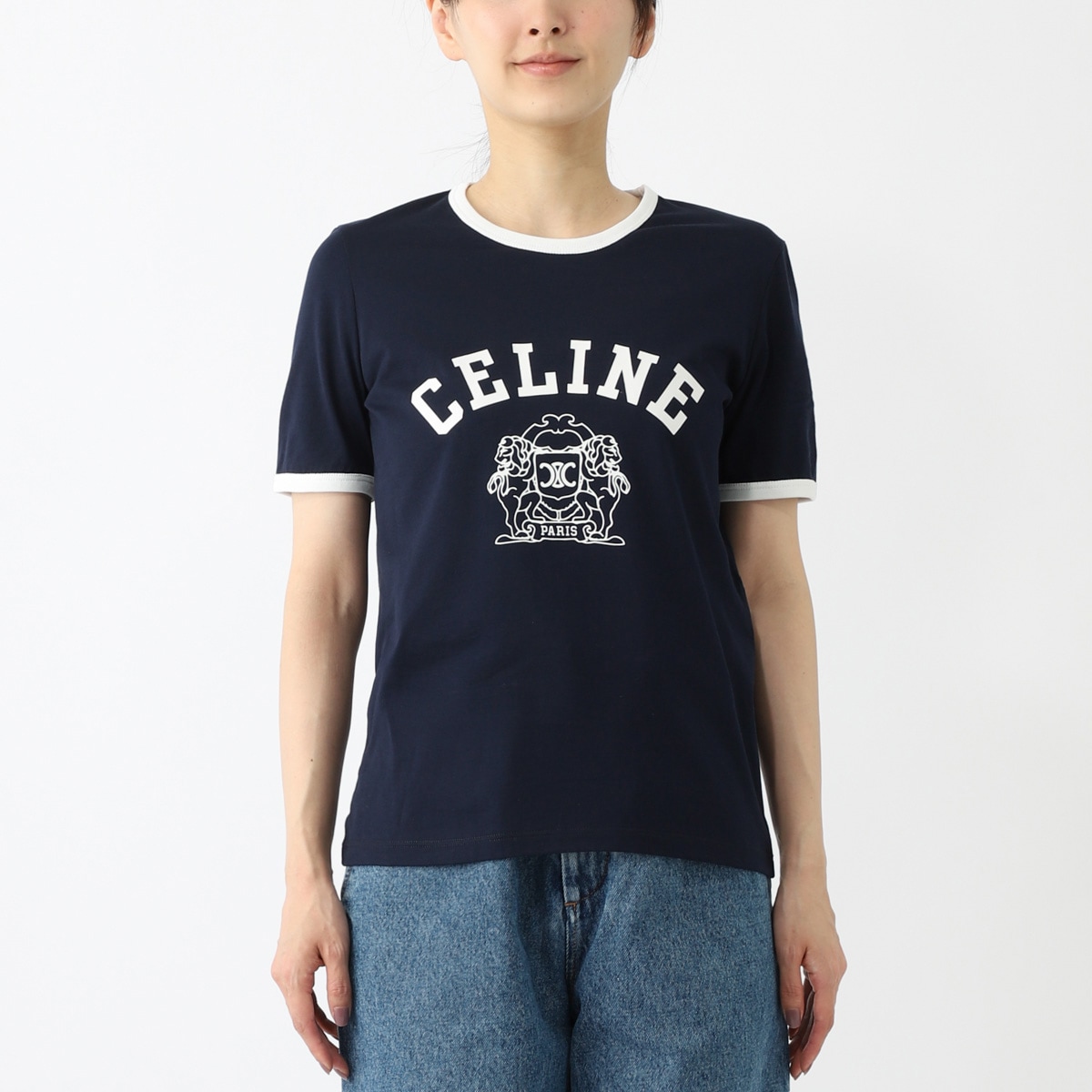CELINE - セリーヌ Tシャツ Cマカダム カットソー 半袖 クルーネック S 紺 楽天市場】【8/1～3限定・最大2万円OFFクーポン配布中】CELINE