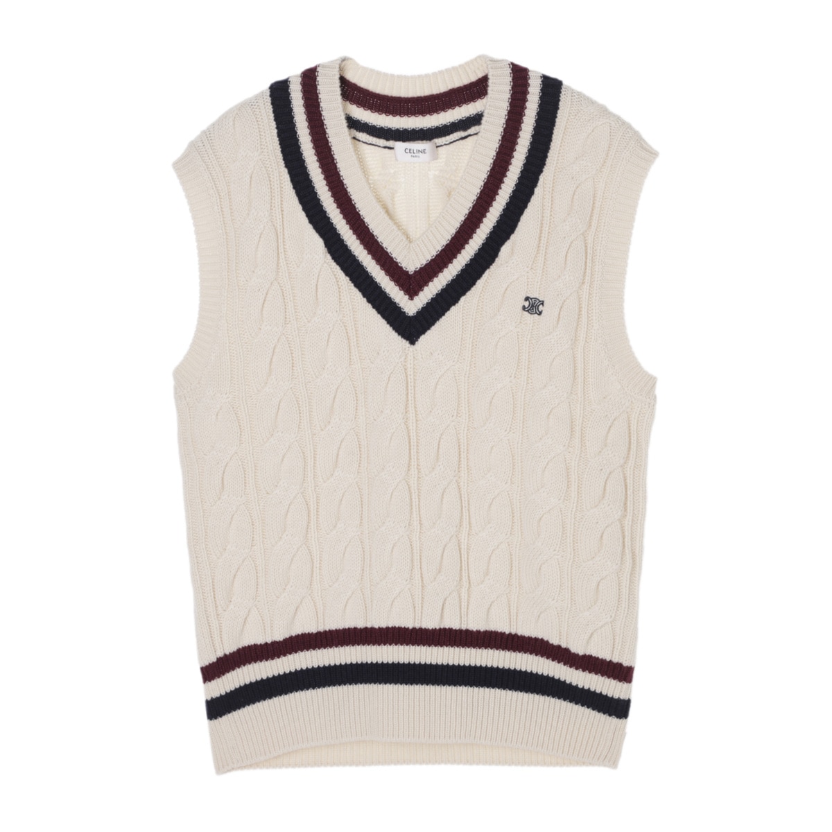 アウトレット】【ラスト1点】CELINE セリーヌ ニットベスト/PULL SANS