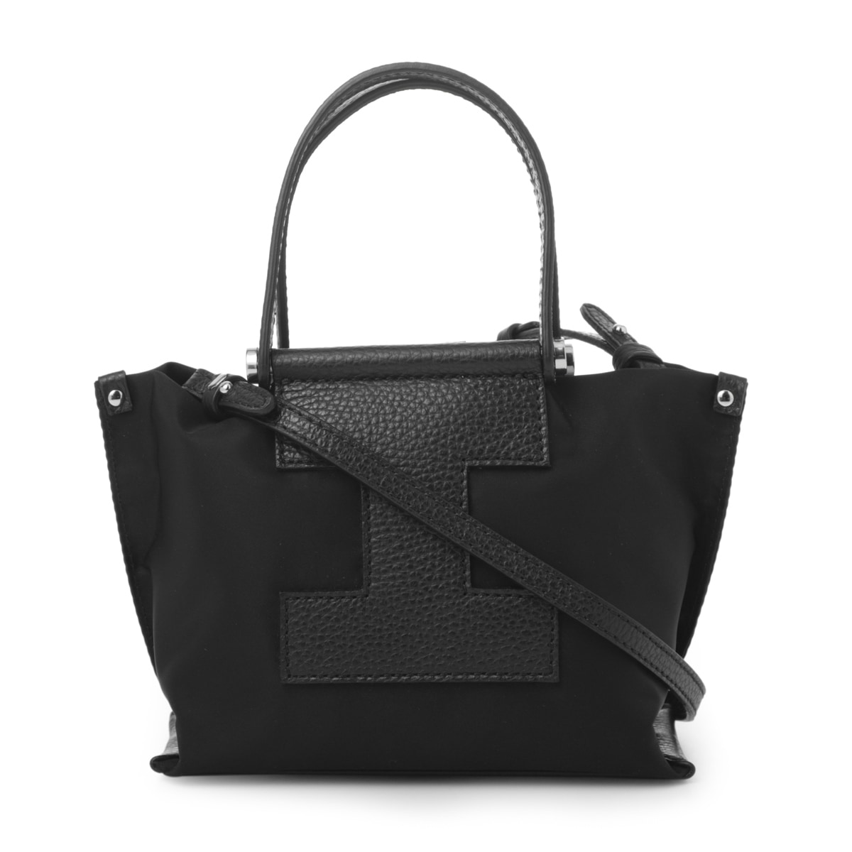 美品✨ IACUCCI SORBETTO トートバッグ 「I」ロゴ ブラック IACUCCI イアクッチ トートバッグ 2WAY/ショルダーバッグ