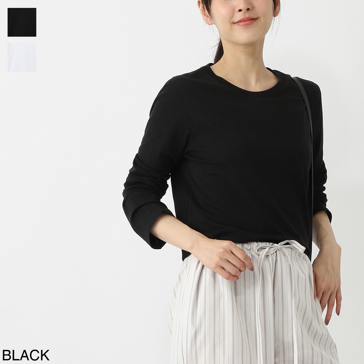 THE ROW ザ ロウ クルーネック 長袖Tシャツ/SHERMAN TSHIRT レディース