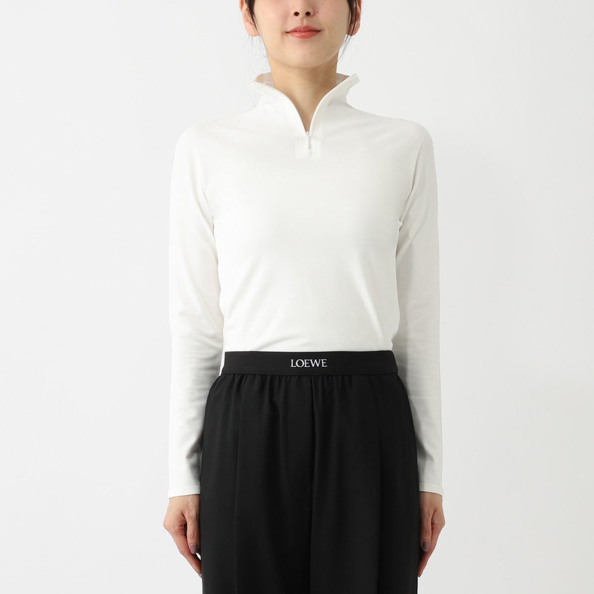 アウトレット】THE ROW ザ ロウ ハーフジップカットソー/JADELEINE TOP